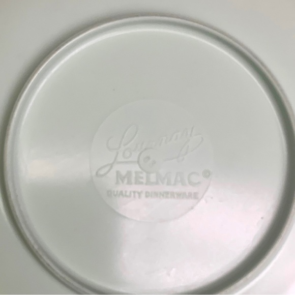 VTG 60’s-70’s LOURNAY MELMAC MCM Melamine Snack Dessert Plates Pastel Set of 7 - Picture 9 of 11